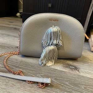 Ted Baker leather Pom Pom cross body bag,  EXCELLENT CONDITION